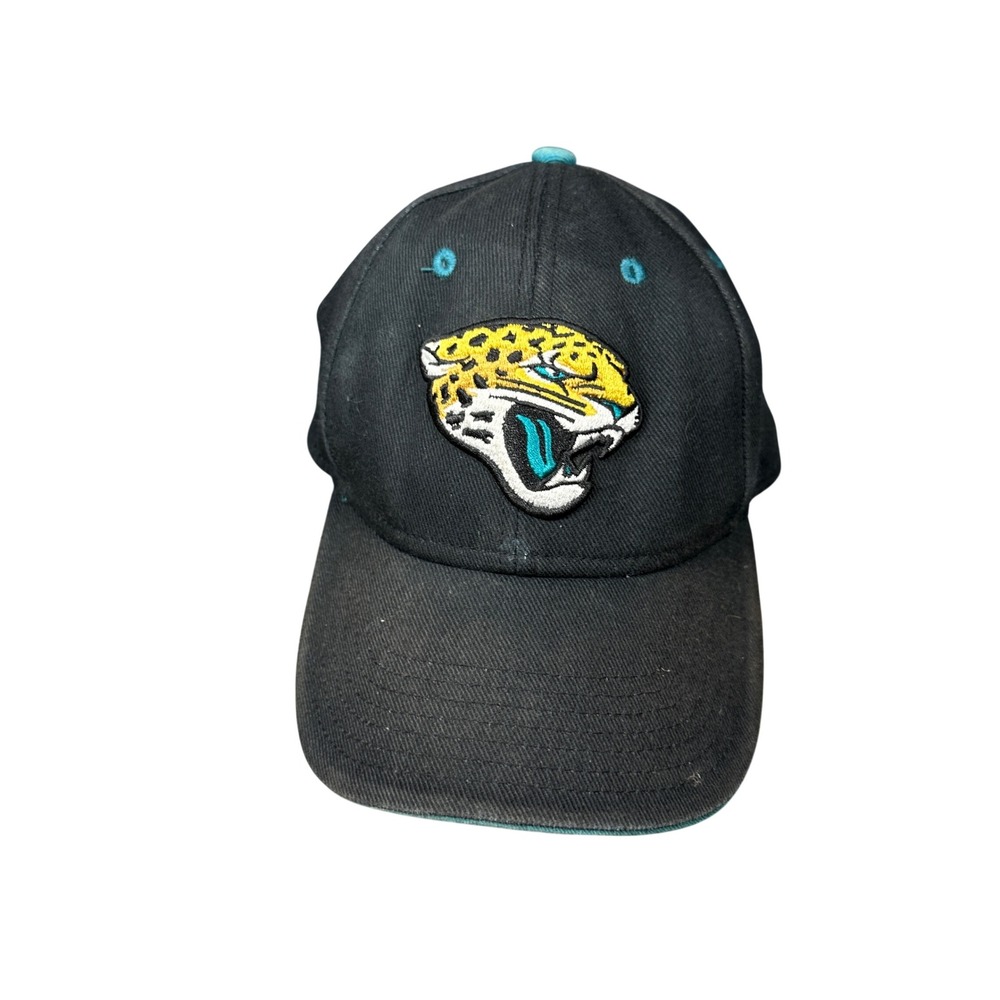 NFL Team Apparel Jacksonville Jaguars Kids Hat Black Teal Adjustable